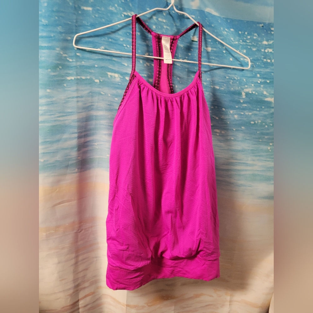 Ivivva Pink Size 14 Athletic Tank Top W Built In Shelf Bra